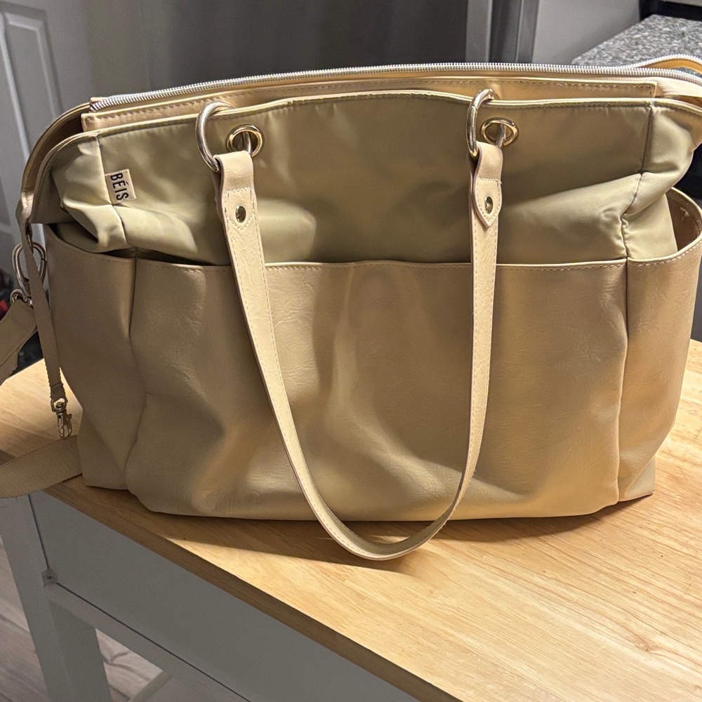 Beis Tan Diaper Bag